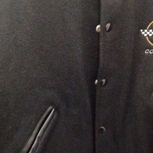 Wool and leather embroidered variety style jacket, could be used by man or woman